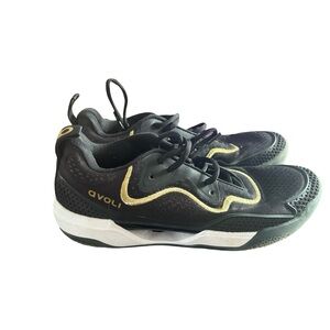 Avoli Black/Gold Volleyball Athletic Shoes